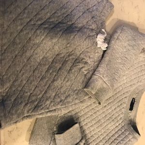 Cotton quilted little girls GAP top and skirt.